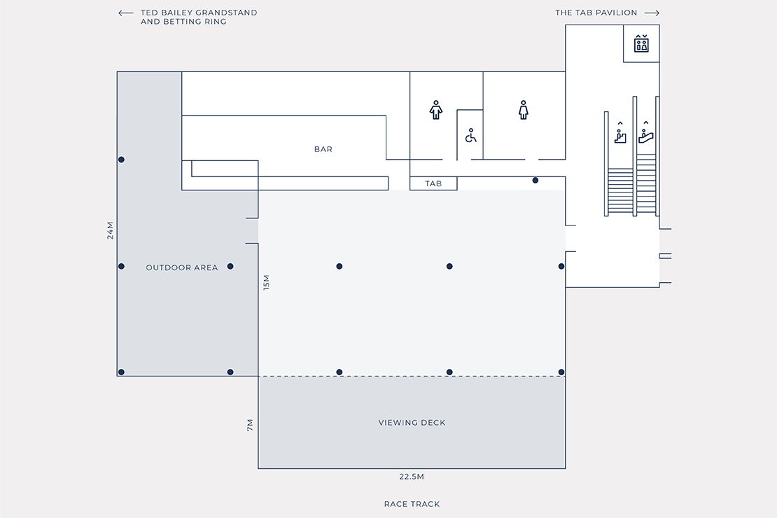 Floorplan: New Public Stand Ground Floor