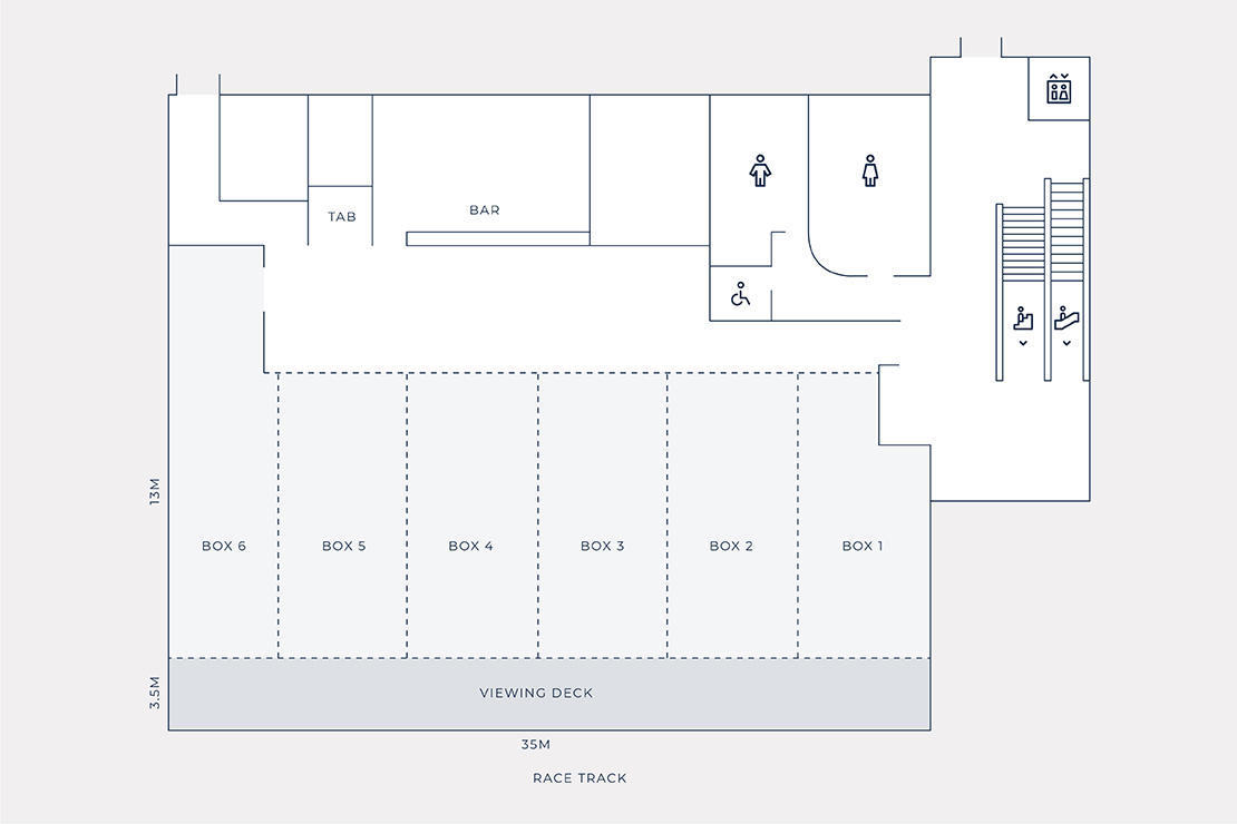 Floorplan: New Public Stand Level 2