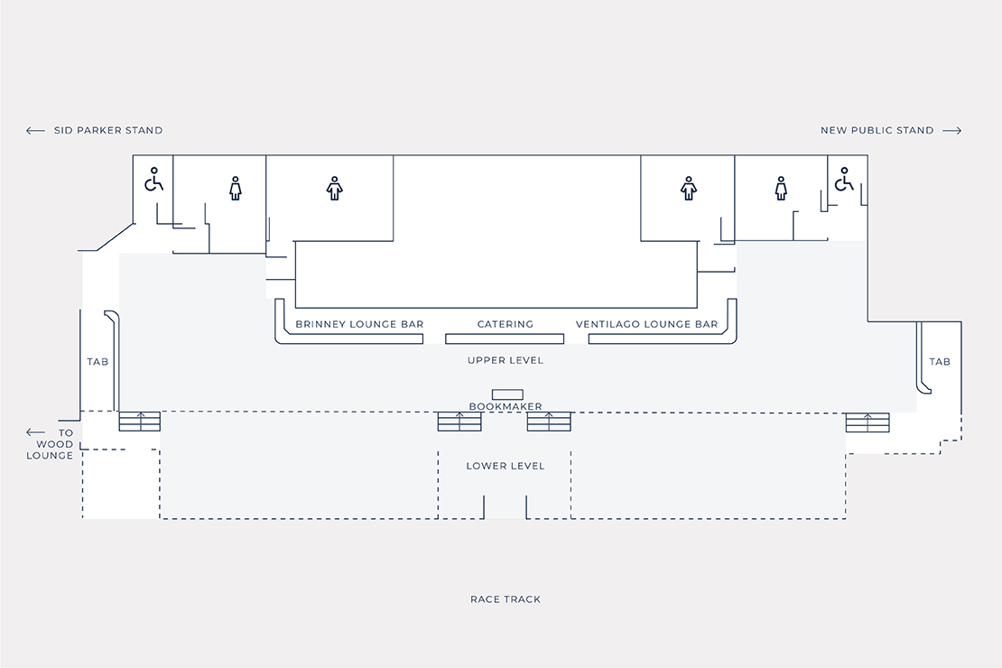 Floorplan: Ted Bailey Grandstand Level 1